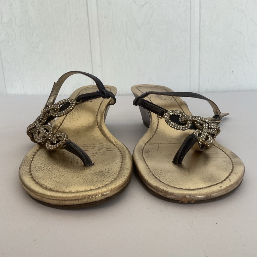 Lilly Pulitzer Jeweled Wedge Sandal Size 8 - Picture 12 of 16
